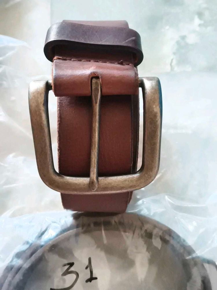 Classic Brown Leather Belt