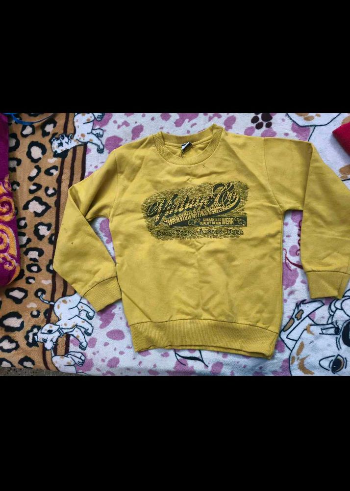 Yellow 'Vintage' Graphic Sweatshirt