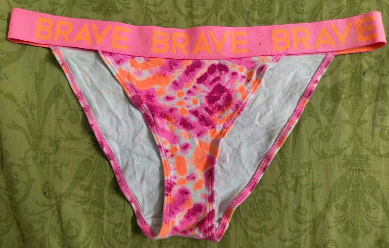 🌈 NO BOUNDARIES Tie-Dye 'BRAVE' Panty 🌈