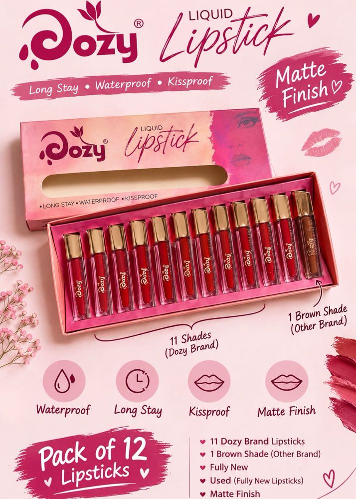 Dozy Liquid Lipstick Set - 12 Shades