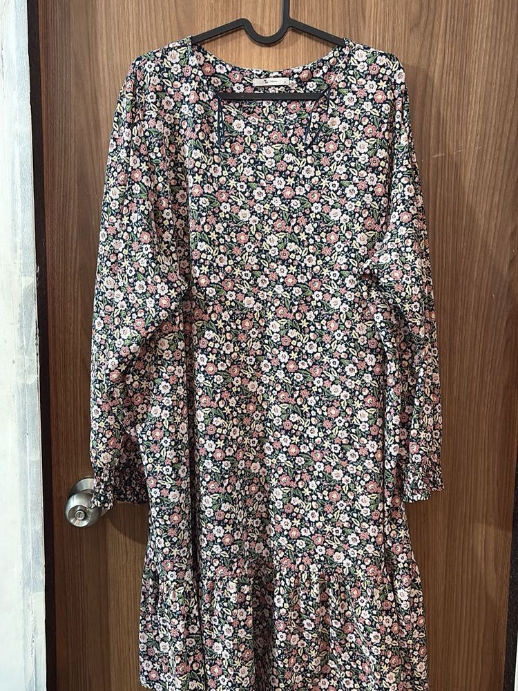 Floral Print Midi Dress