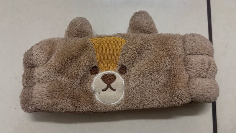 Cute Miniso Bear Fuzzy Headband