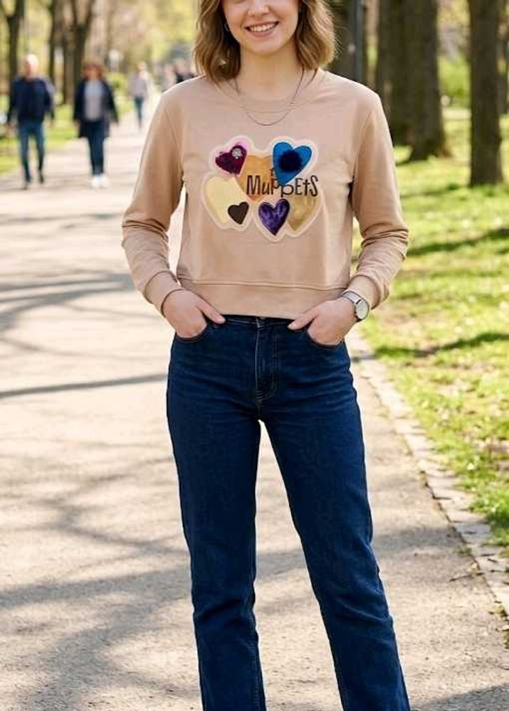 👩‍🌾Cute Muppets Graphic Sweatshirt