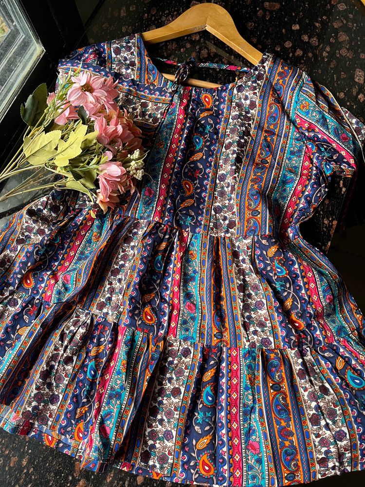 Indowestern printed tunic
