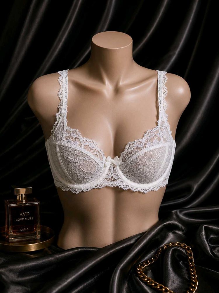 🇳🇿💫🎀Elegant White Lace Bra