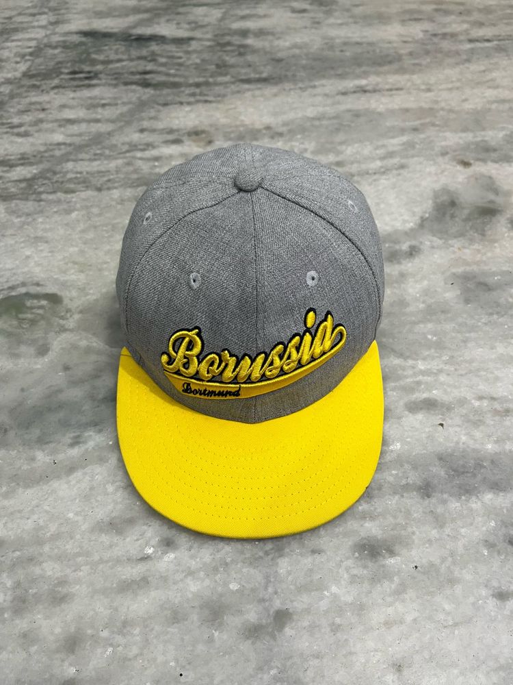 Bortmund Grey &amp; Yellow  Baseball Cap