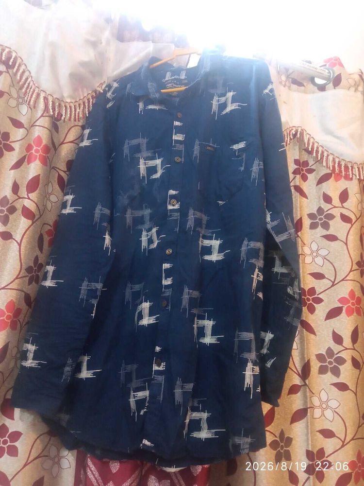 Denim blue shirt