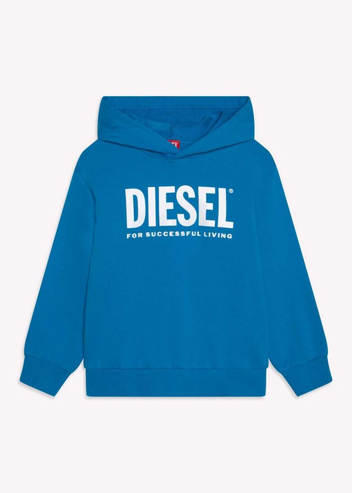 Diesel Industry Blue Hoodie –  Pullover Sweater
