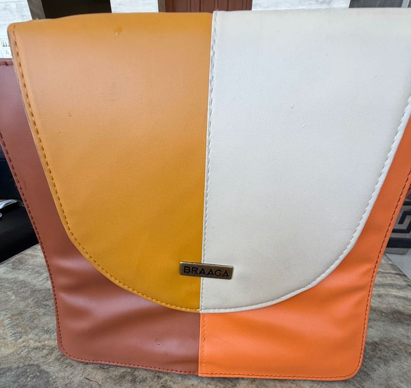 Colorblock Foldover Shoulder Bag