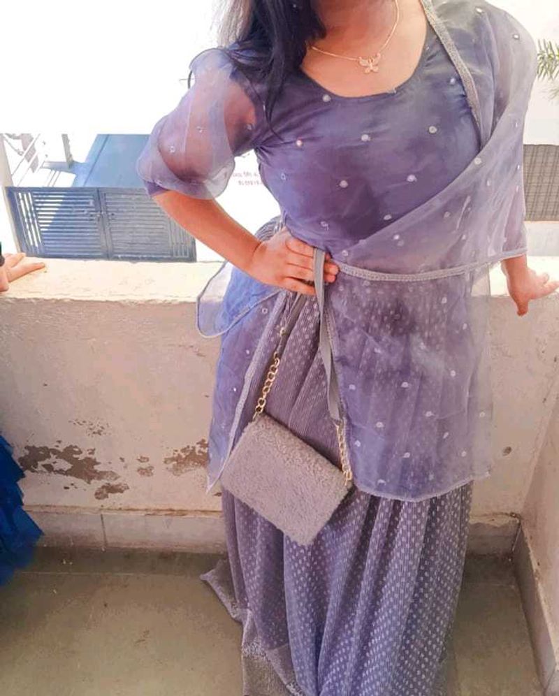 Elegant Blue Indian Dress with Dupatta
