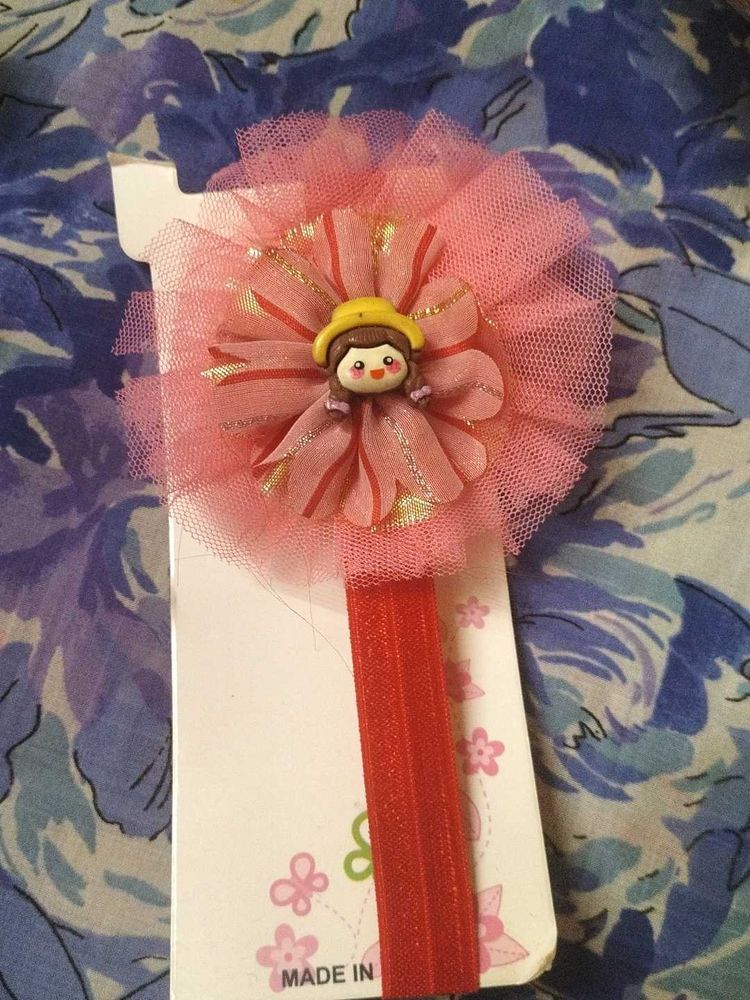 Cute Flower Headband with Doll Charm
