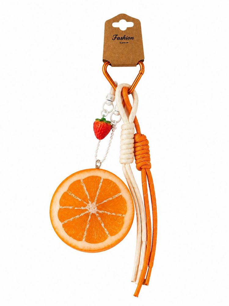 Cute Orange Slice Keychain
