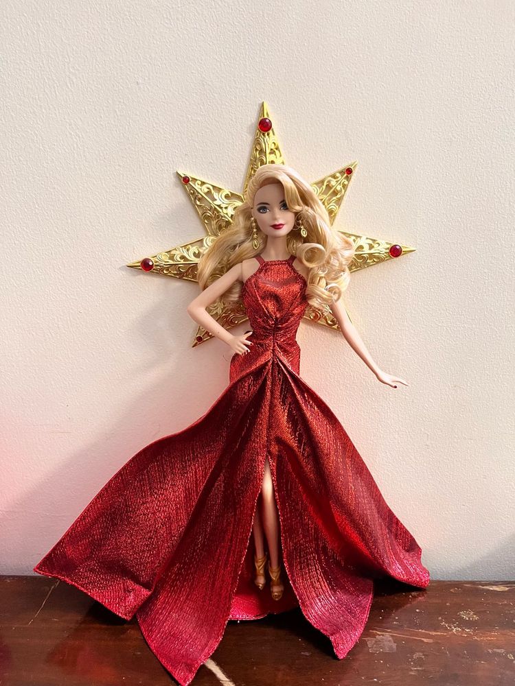 Barbie Red Gown Christmas Doll