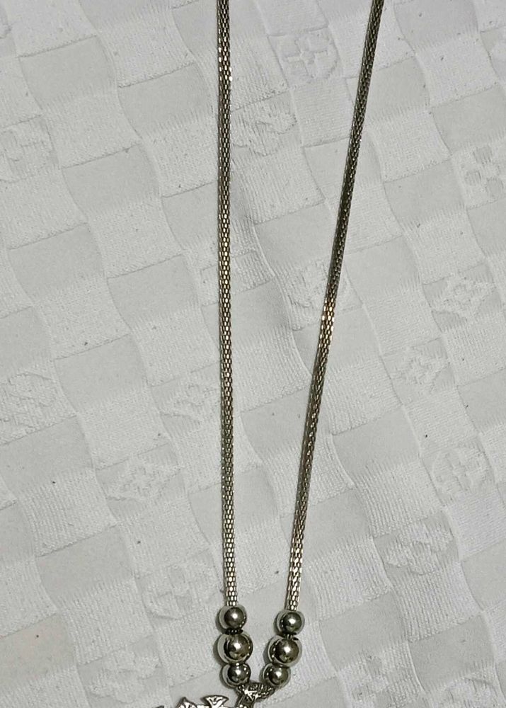 Silver Chain Necklace long
