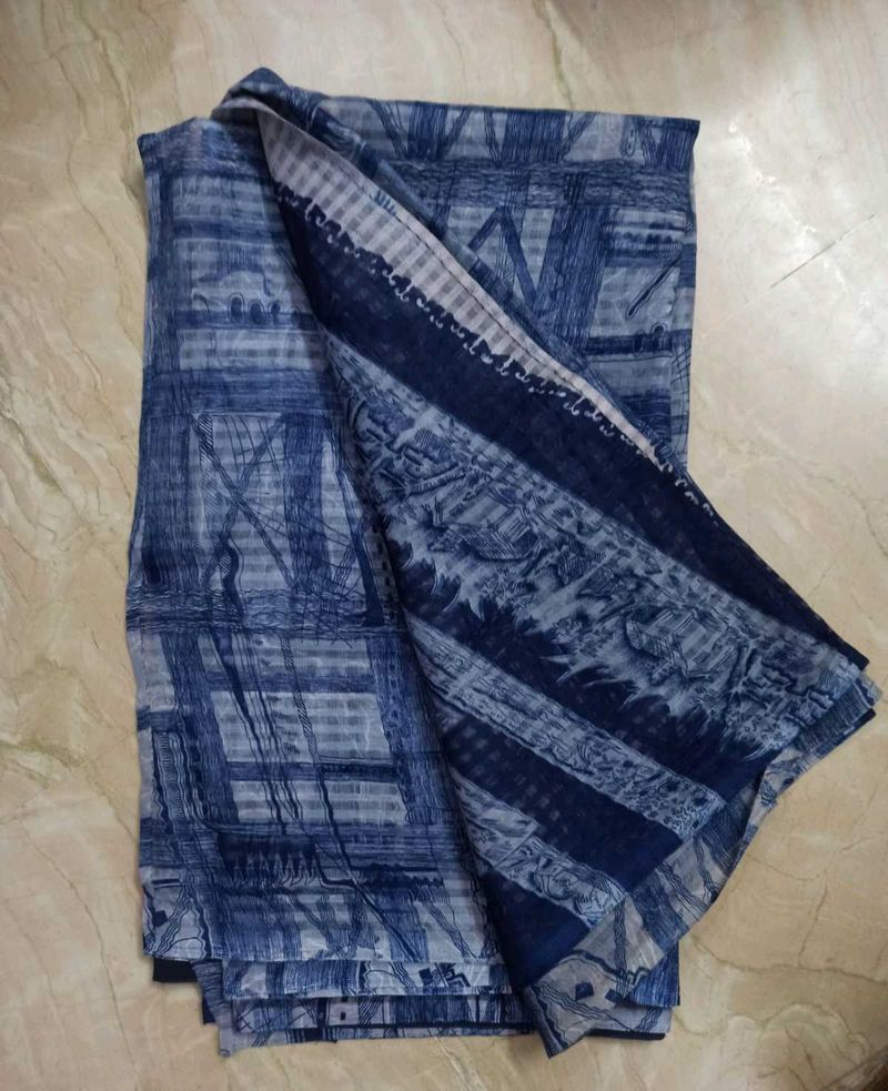 Blue Kota Supernet Saree