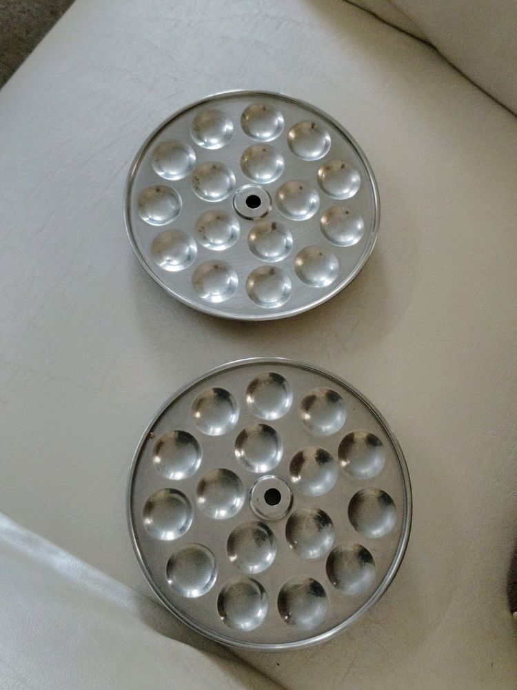 2 Small Idly Plates For Kids