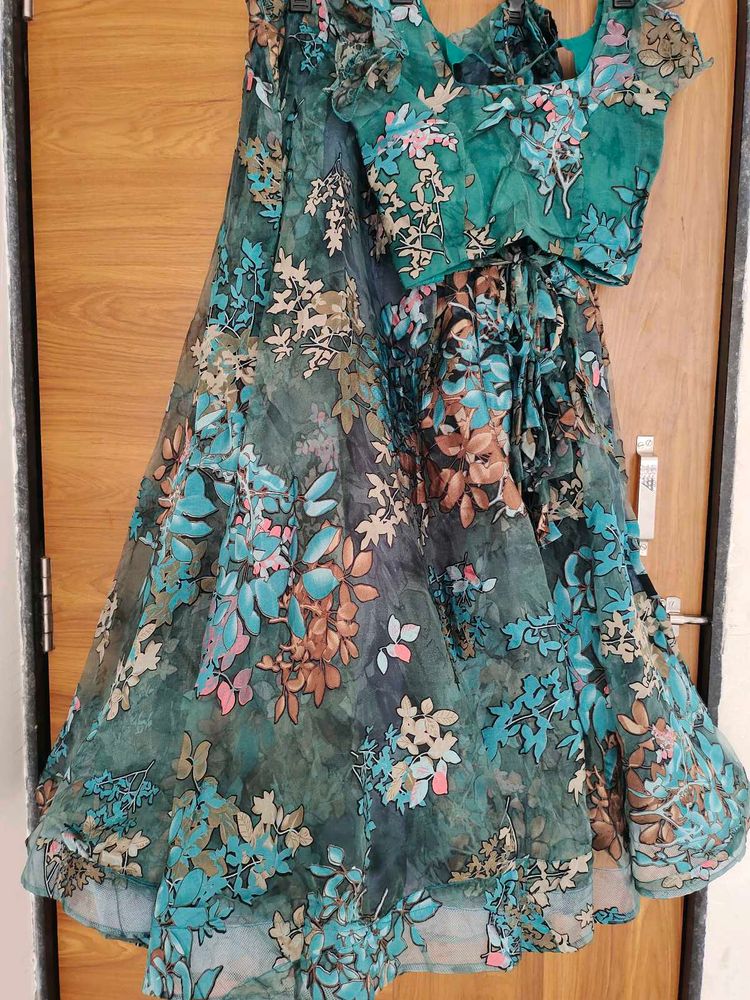 Stunning Floral Print Lehenga Choli