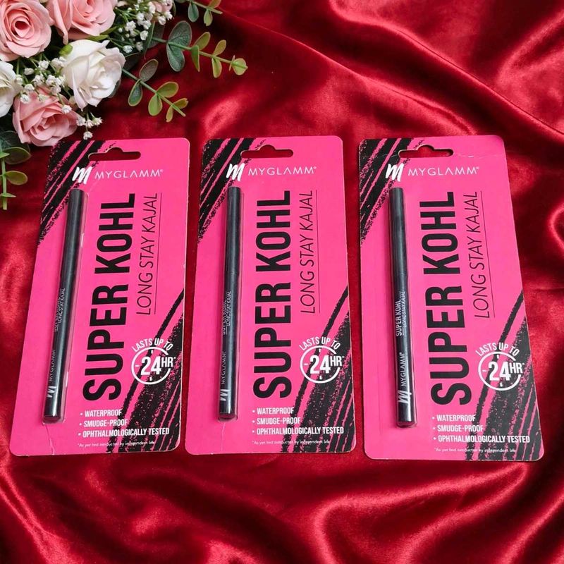 MyGlamm Super Kohl Kajal - Set of 3