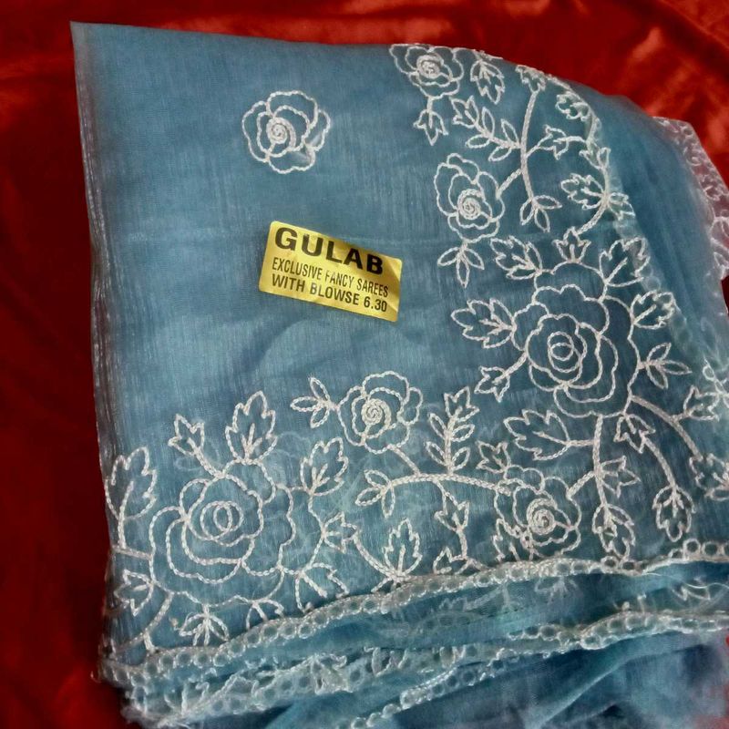 GULAB Exclusive Fancy Saree with Blouse