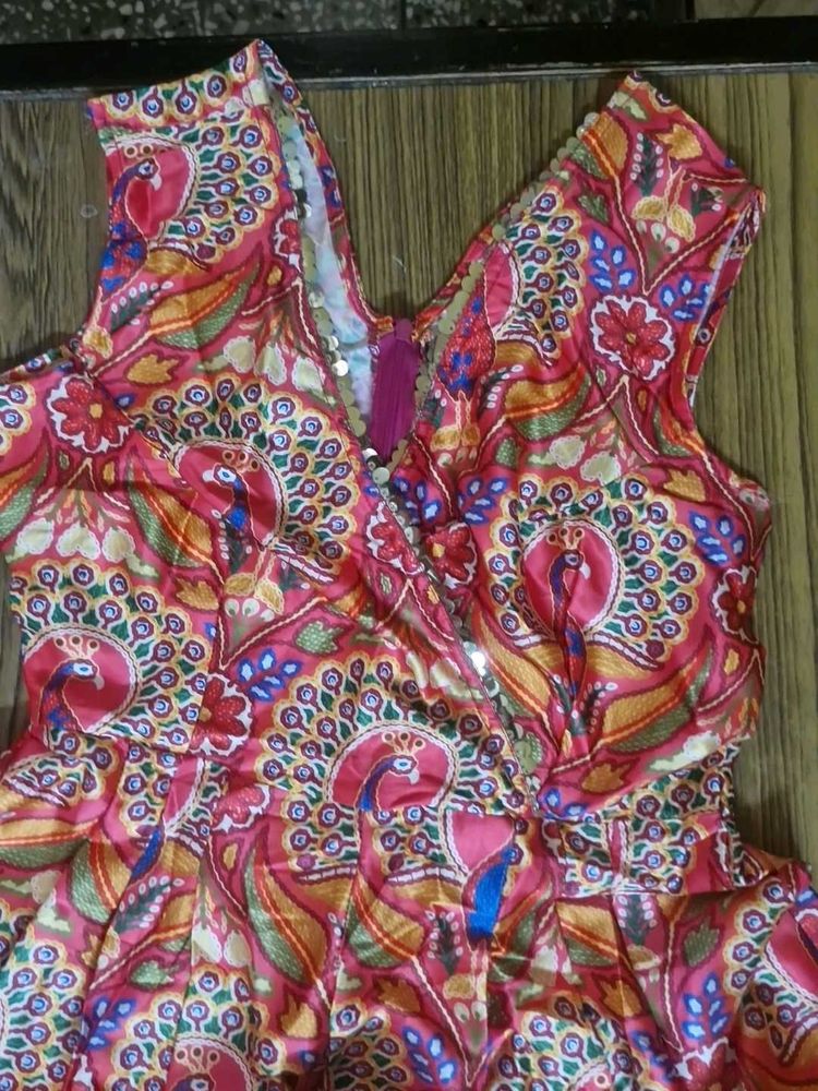 Beautiful Peacock Print jumpsuit