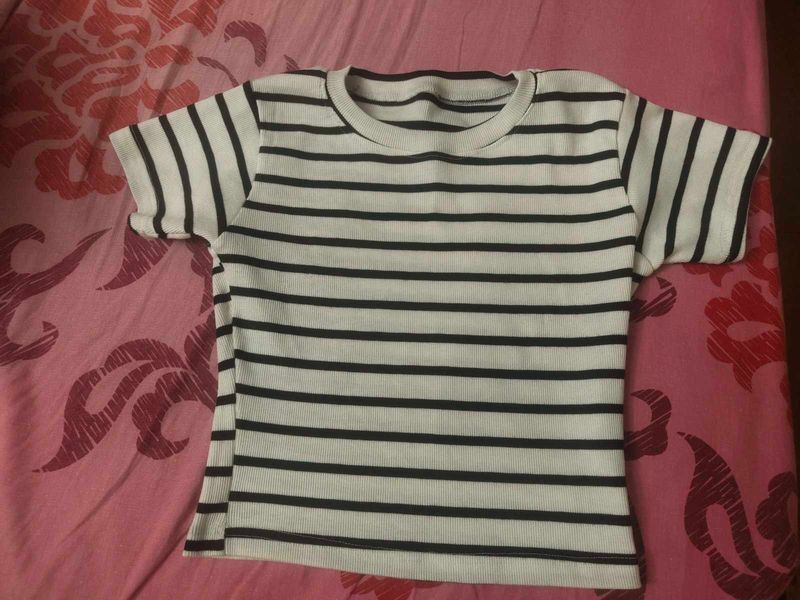 Classic Striped Crewneck T-Shirt