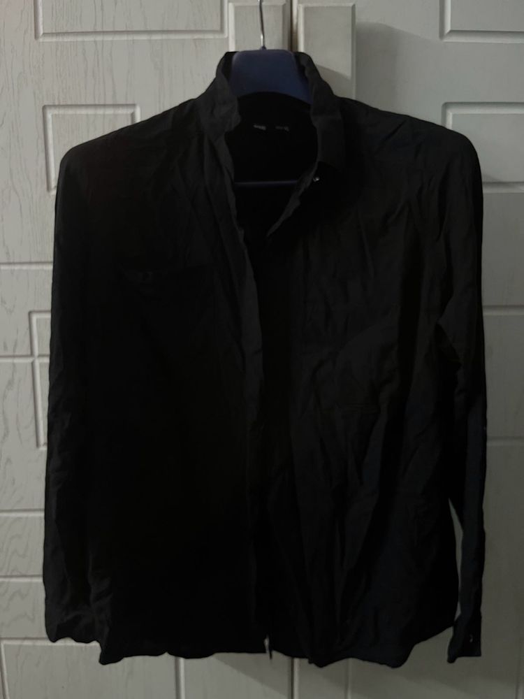 Classic Black Long Sleeve Shirt