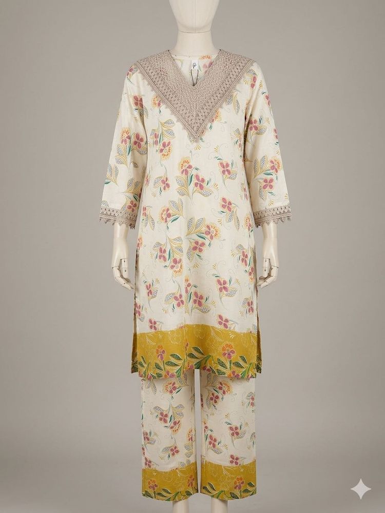 Floral Print Kurta Set