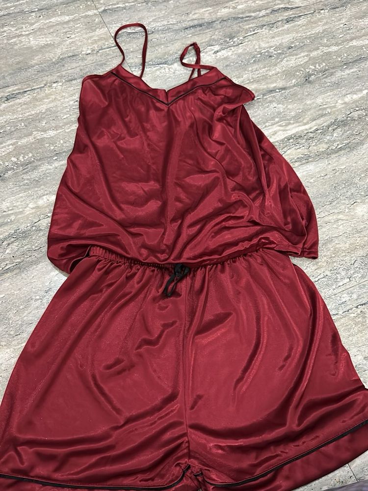 Satin Pajama Set
