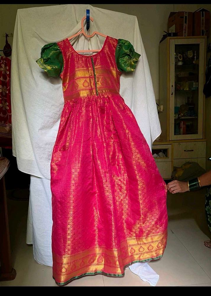 Beautiful Pink Silk Gown