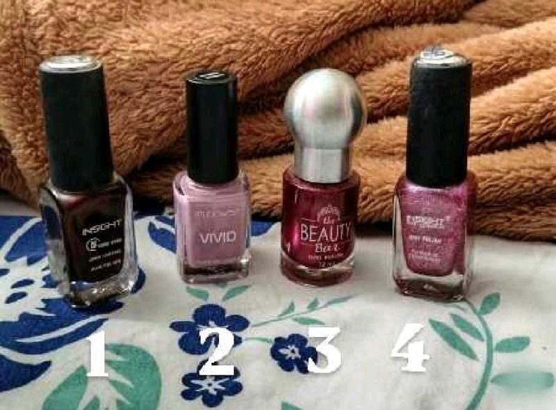 Aesthetic Nail Polish Combo - Pack of 4