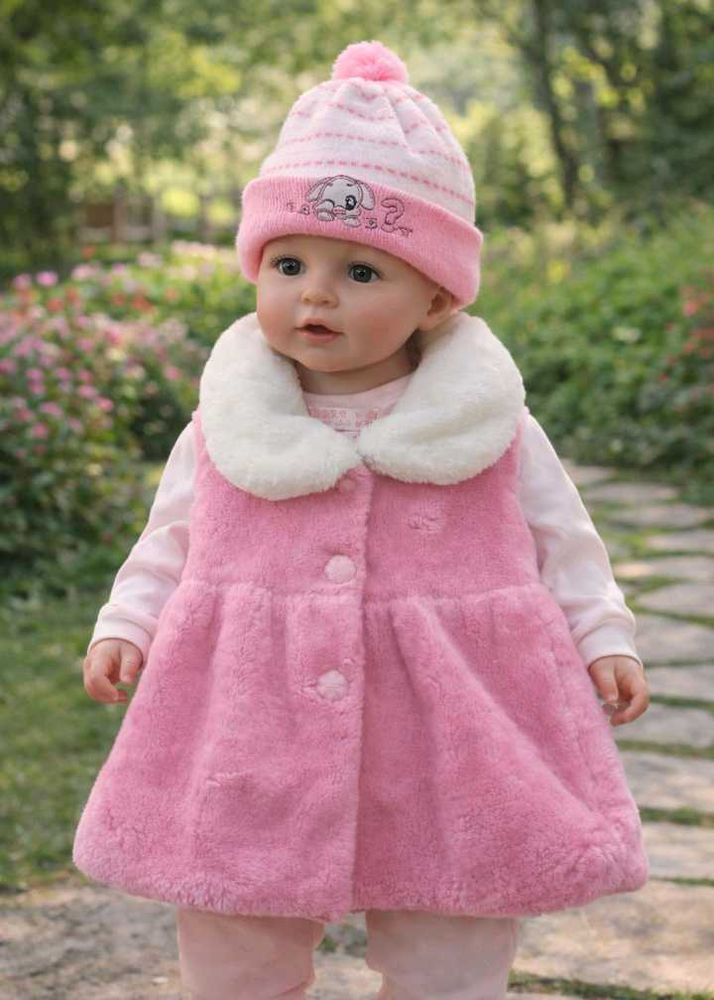 Pink Faux Fur Vest