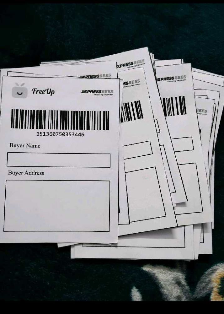 5shippinglabel+10thankyoulabels+10usedpacking