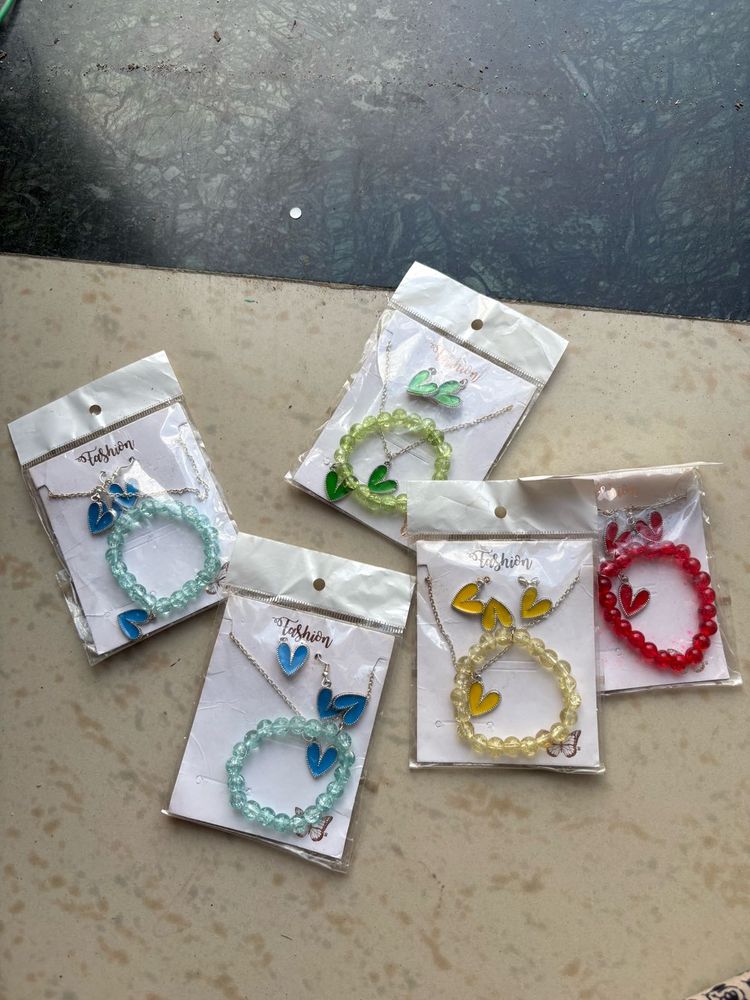 Cute Heart &amp; Butterfly Jewelry Sets