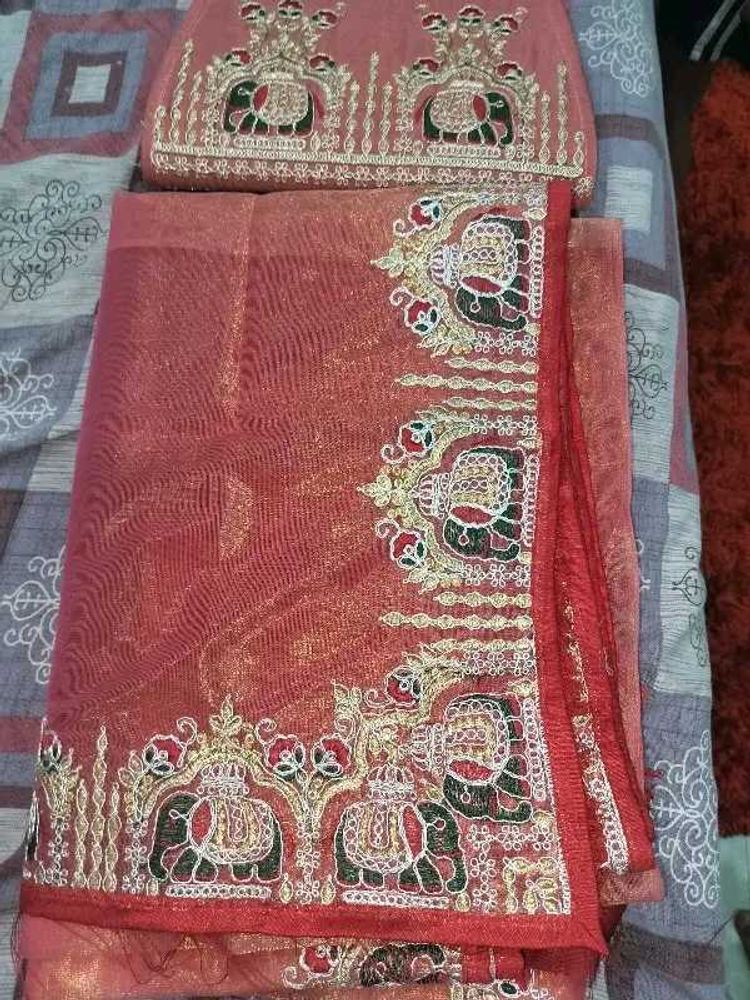 partywear sangeet saree