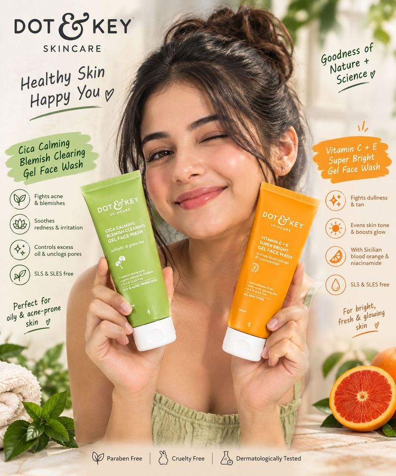 DOT &amp; KEY Skincare Cica &amp; vit c Face Washes