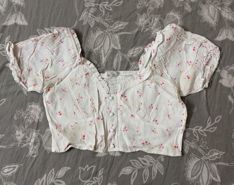 Floral Crop top/blouse