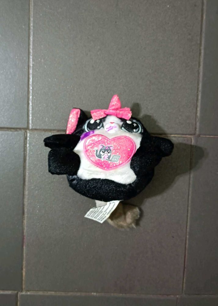 Cute Plush Toy with Bow