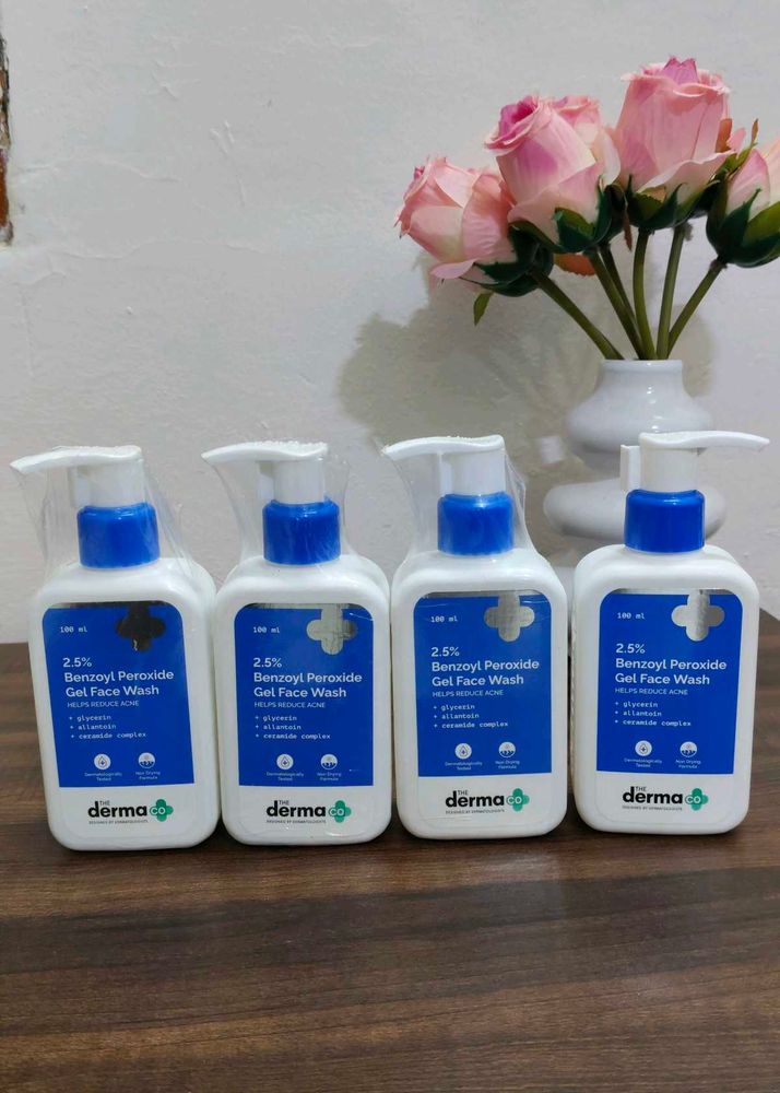 Derma 2.5% Benzoyl Peroxide Gel Face Wash Set