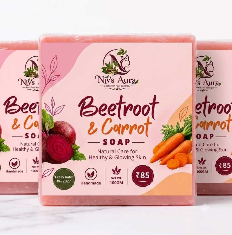 Niv's Aura Beetroot &amp; Carrot Soap