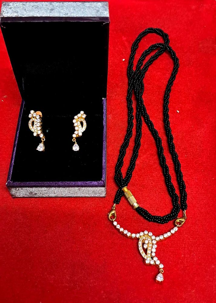 Elegant Mangalsutra &amp; Earring Set💃💃