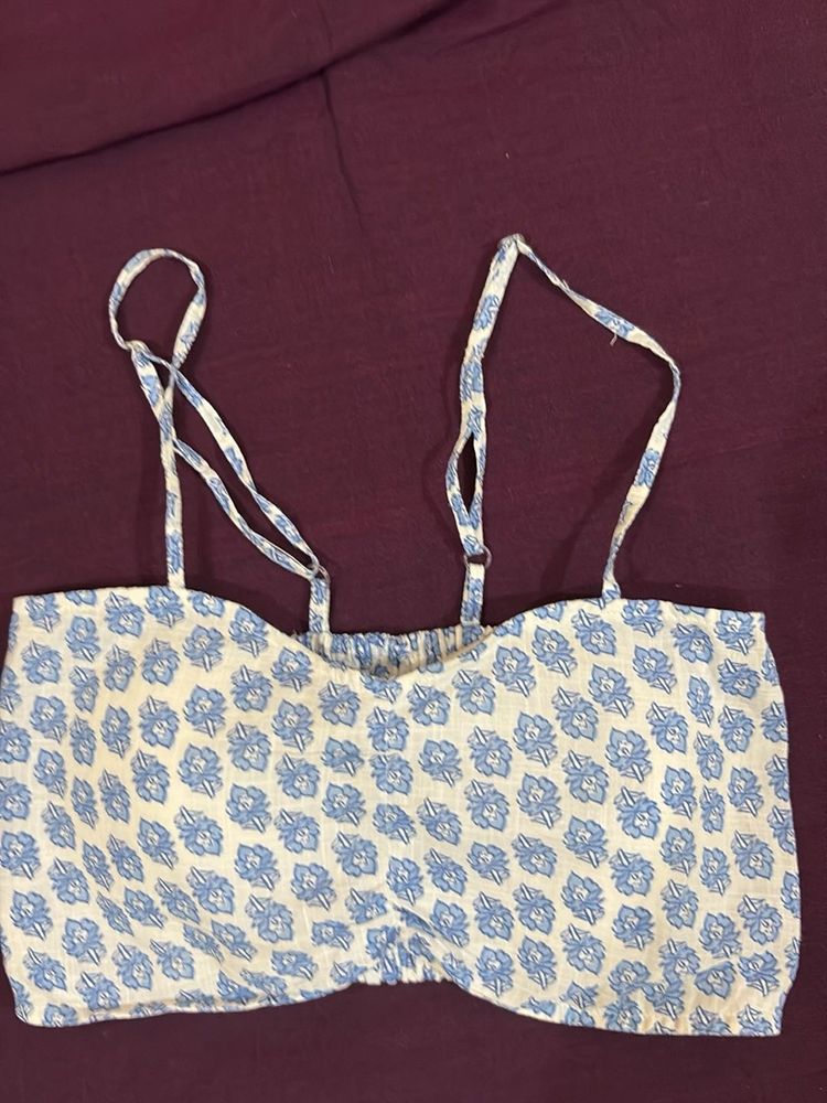 Floral Print Crop Top