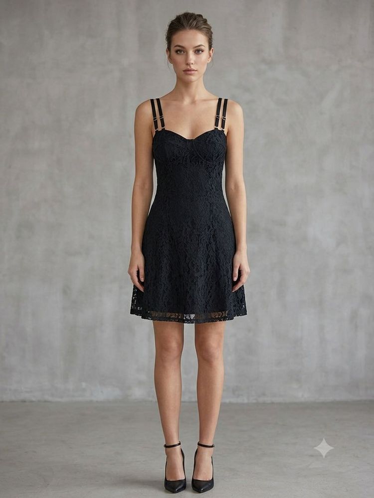🖤Elegant Black Lace Dress