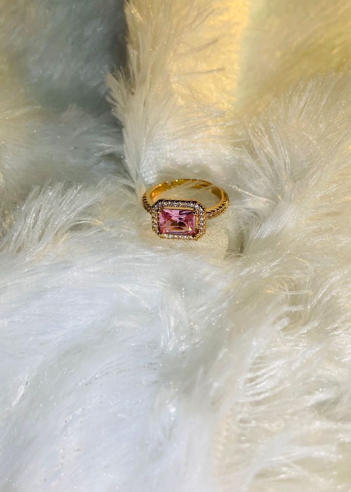 Elegant Pink Gemstone Ring