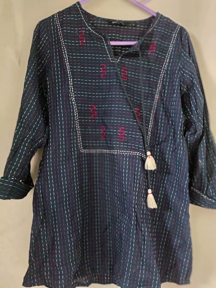 Blue Short Top ,Size S