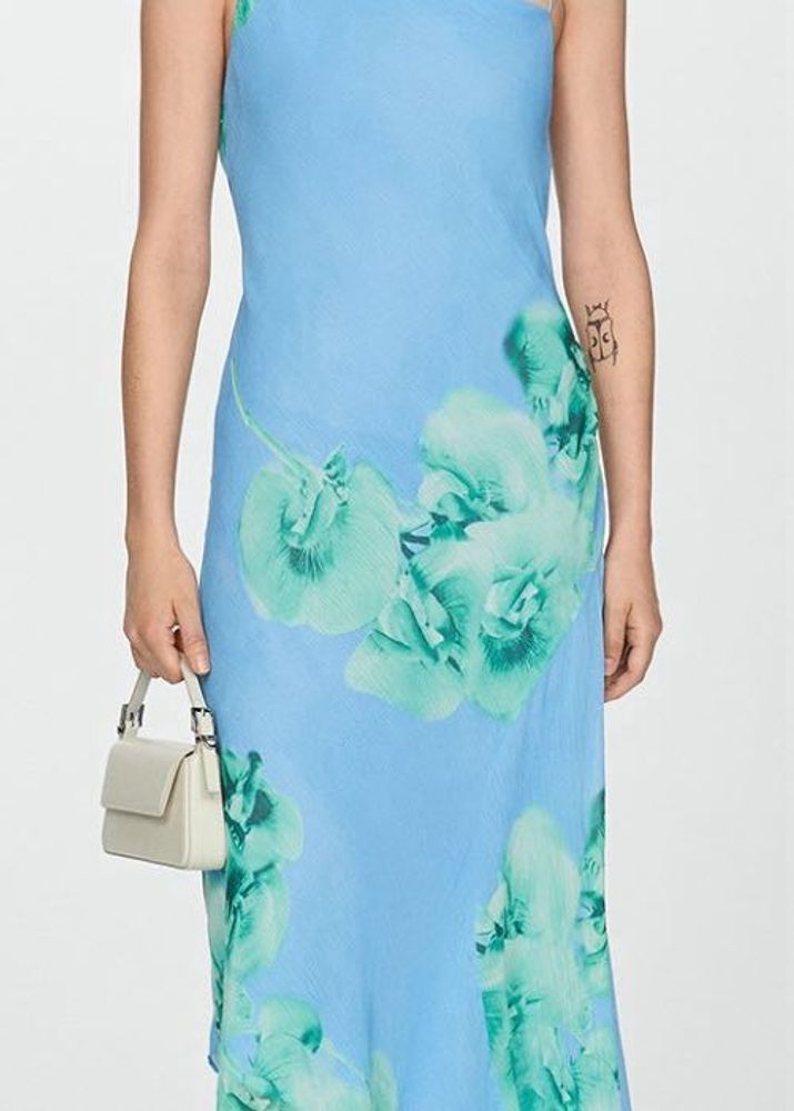 Blue Floral Maxi Dress