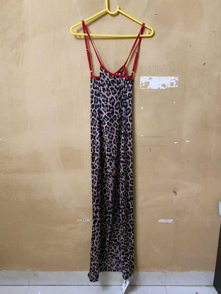 Leopard Print Maxi Dress