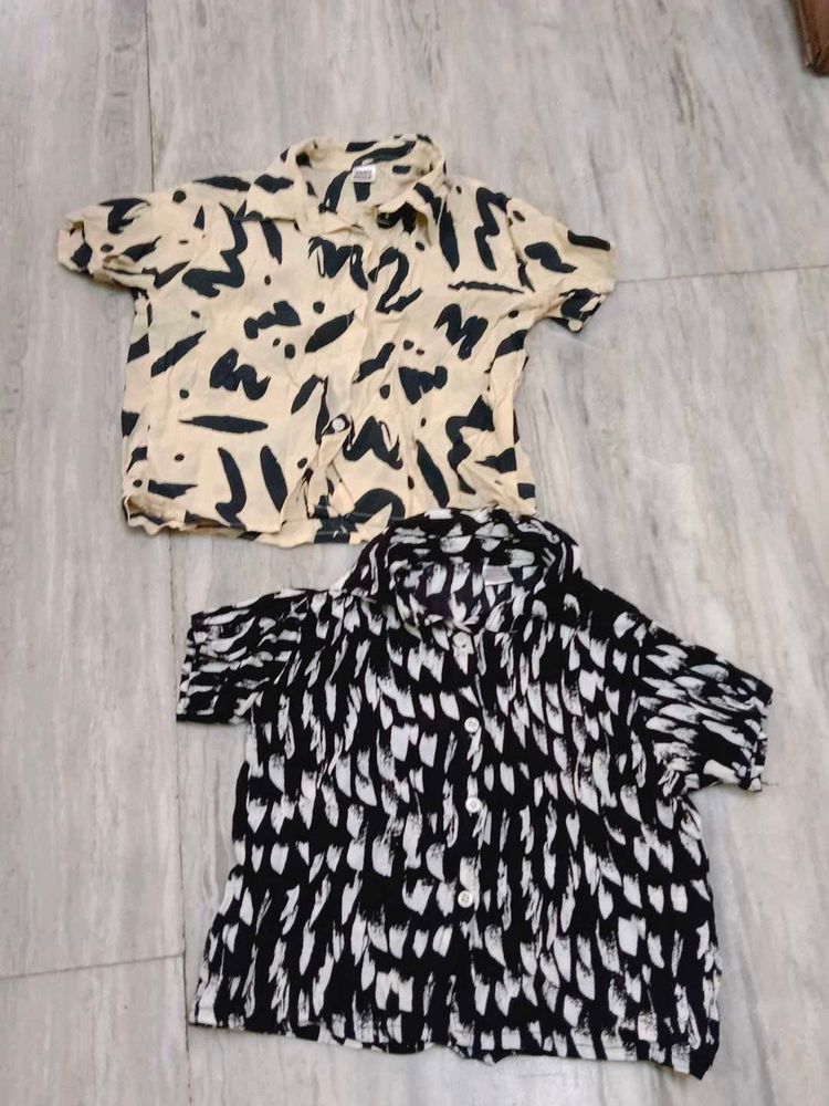 2 pcs combo crop shirt for girls