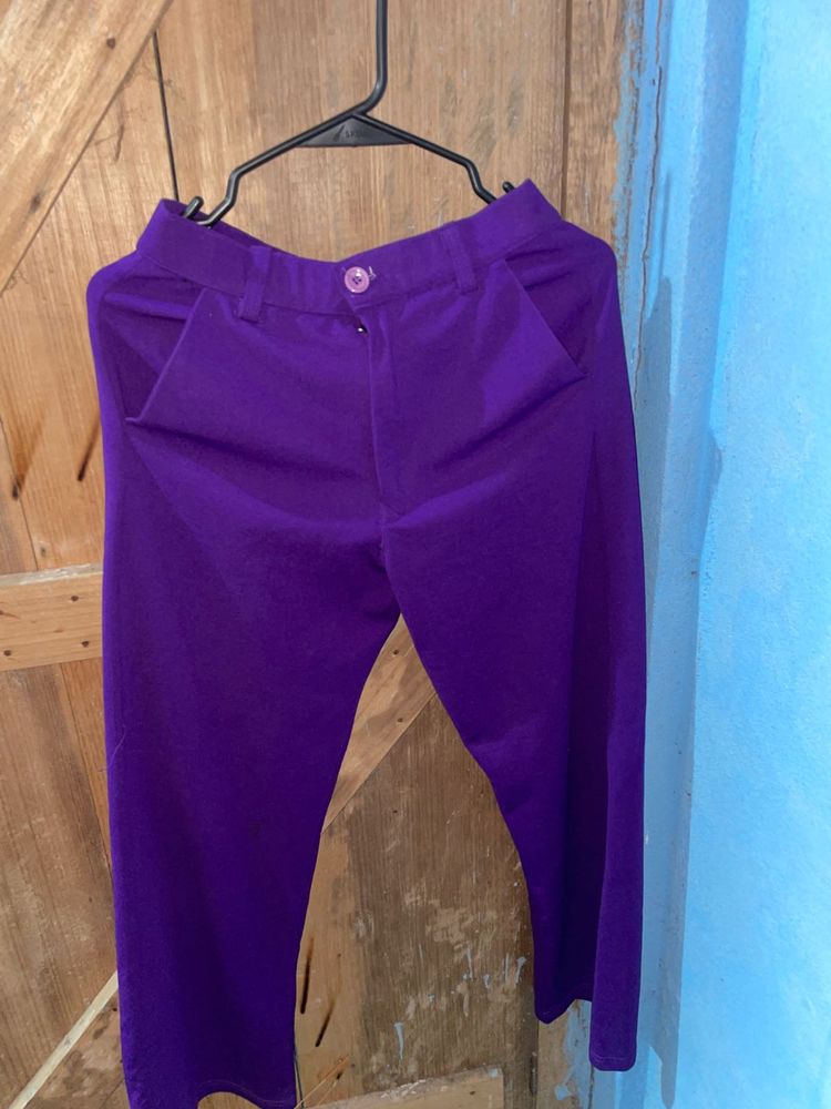Vibrant Purple Wide Leg Pants