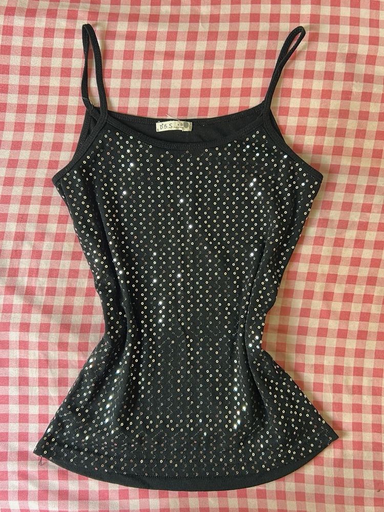 Y2K Sequin Cami Top