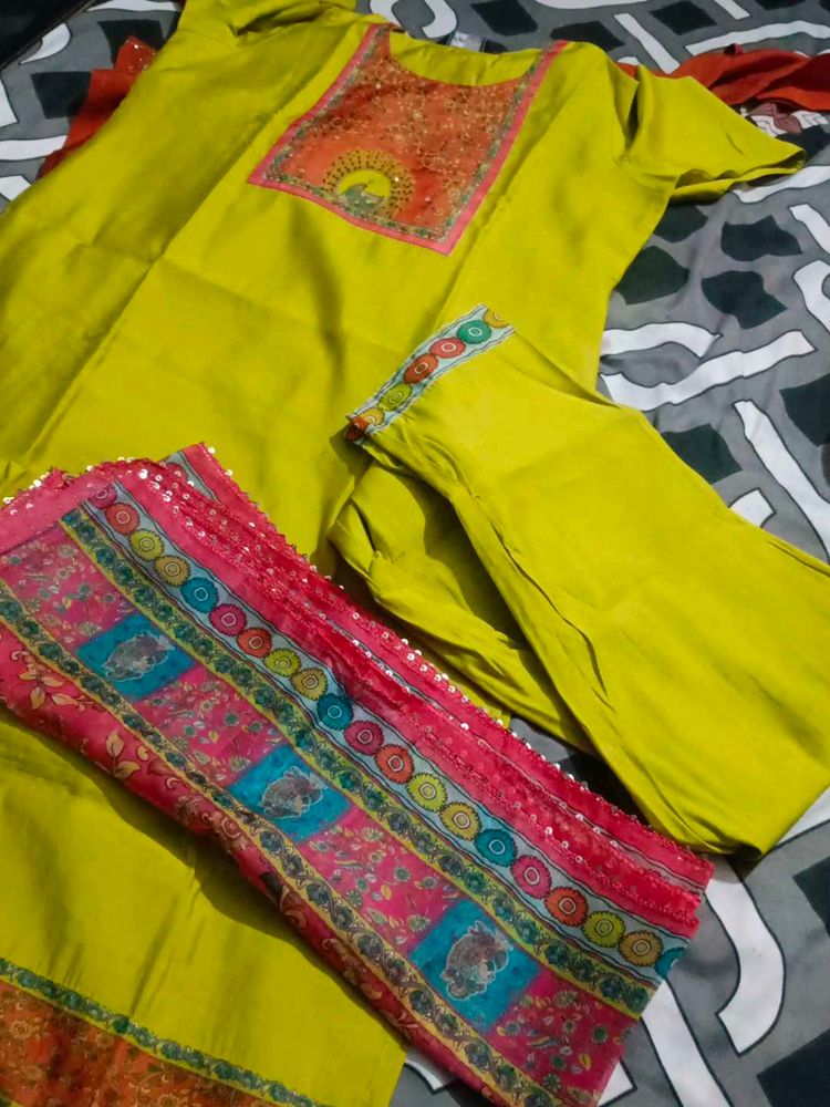new kurta pant dupatta set